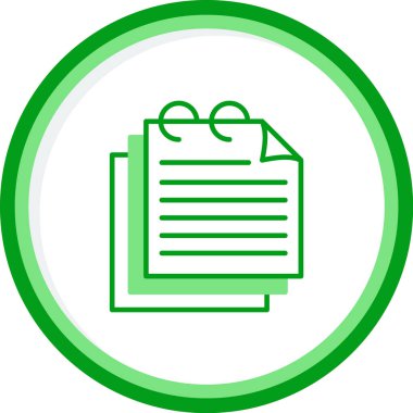 Evrak işleri. Web simgesi basit illüstrasyon 