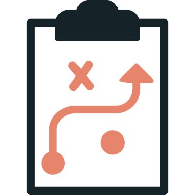 Strateji Simgesi Vektör illüstrasyonu 