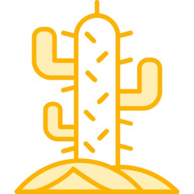 Kaktüs. Web simgesi basit illüstrasyon 