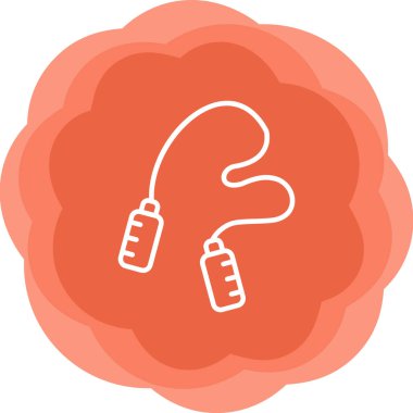 atlama ipi web simgesi, illüstrasyon vektör