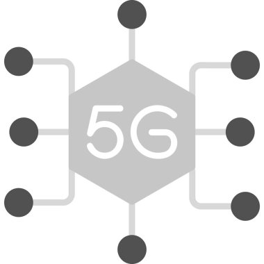  5g Ağ simgesi. vektör illüstrasyonu