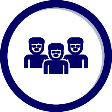 bir grup insan simgesi vektör illüstrasyon tasarımı 