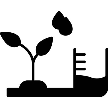 Su Seviyesi Web simgesi vektör çizimi