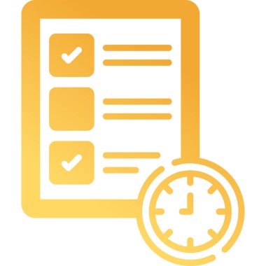 Kontrol listesi web simgesi, basit vektör illüstrasyonu