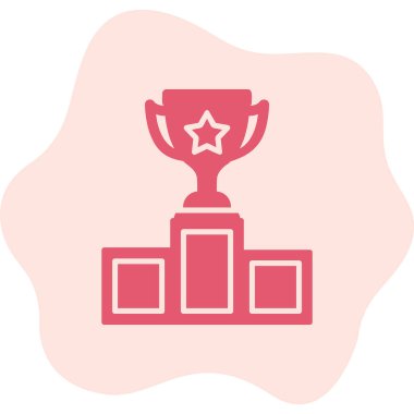 Galibiyet kupa vektör simgesi