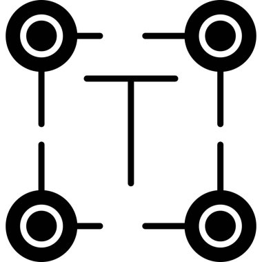 Metin Kutusu web simgesi, vektör illüstrasyonu