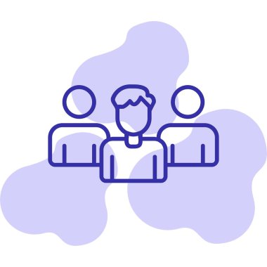 Takım. Web simgesi basit illüstrasyon 