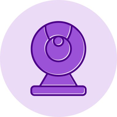 Web kamera simge vektör çizim