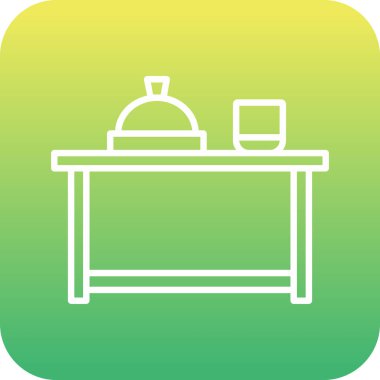 Mutfak ikonu. yemek illüstrasyonu 