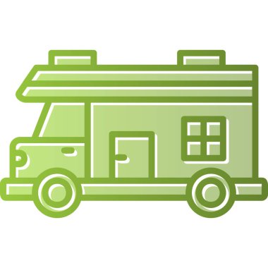 Eğlence aracı simgesi, vektör illüstrasyonu basit tasarım