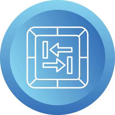 Sekme Anahtarı Web simgesi vektör çizimi