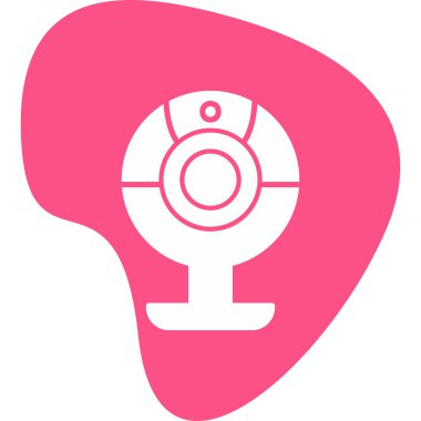 Web kamera simge vektör çizim