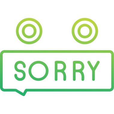 Üzgünüm ağ simgesi, vektör illüstrasyonu