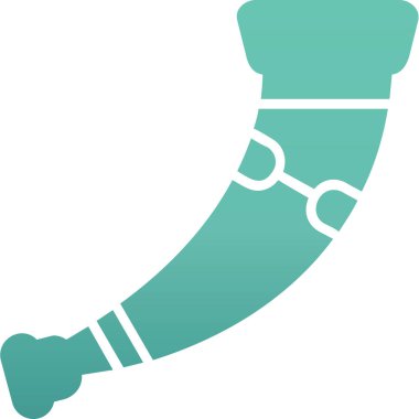 Boynuz. Web simgesi basit illüstrasyon