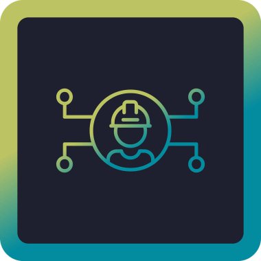 Mühendislik simgesinin vektör çizimi 