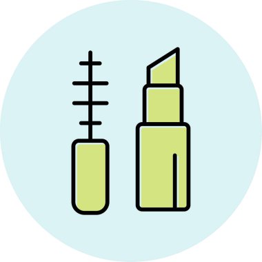 Makyaj Ağı simgesi basit illüstrasyon 