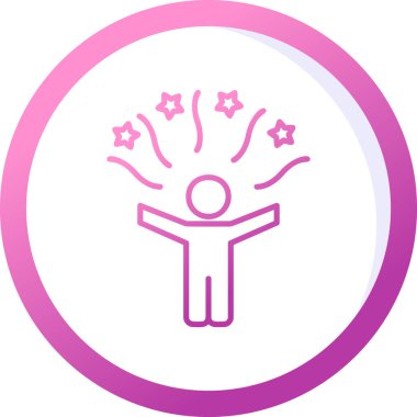 Mutlu çocuk ikonu, vektör stili tasarım. Kutlama