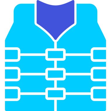 Can yeleği. Web simgesi basit illüstrasyon