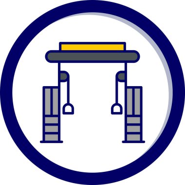 Cable Crossover Web simgesi basit illüstrasyonuName