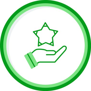 Yıldız web simge vektör çizim 