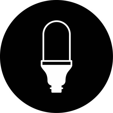 Ampul. Web simgesi vektör illüstrasyonu