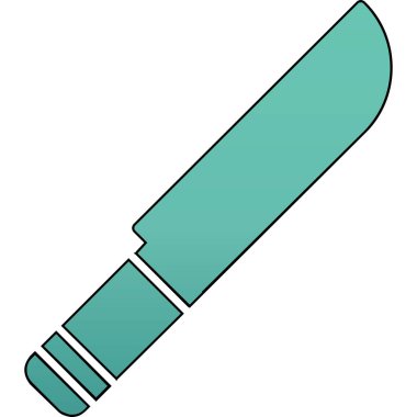 Bıçak. Web simgesi basit illüstrasyon 