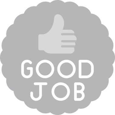 Başparmağı havada iyi iş işareti, vektör illüstrasyonu                