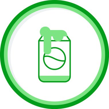 Soda kutusu. Web simgesi basit illüstrasyon