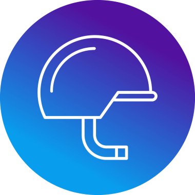 Kask simgesi vektör illüstrasyonu 