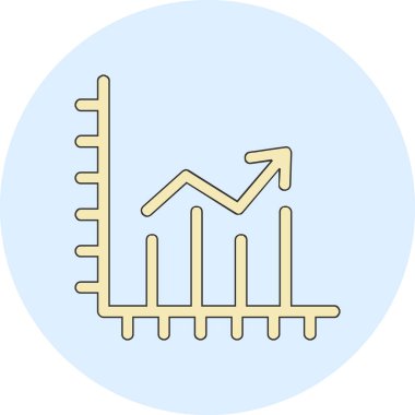 iş büyümesi grafik vektör illüstrasyonu