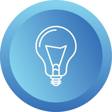 Ampul. Web simgesi basit illüstrasyon