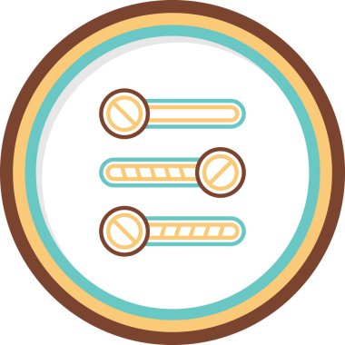 Simgeleri aç / kapat, vektör illüstrasyonu basit tasarım