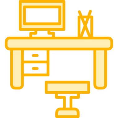 işyeri web simgesi vektör illüstrasyonu