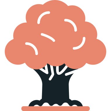 Ağaç. Web simgesi basit illüstrasyon 