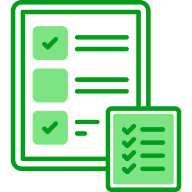 Kontrol listesi. Web simgesi basit illüstrasyon 