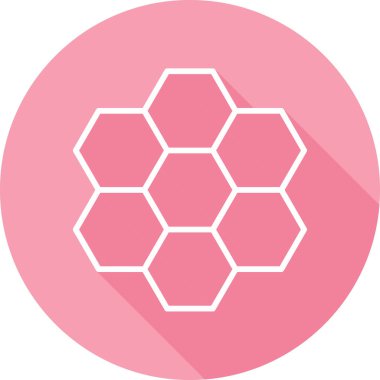 altıgen web simgesi, vektör çizim