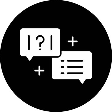 Quiz web simgesi vektör illüstrasyonu