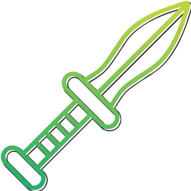 Hançer. Web simgesi basit illüstrasyon 