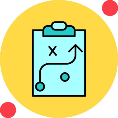 Strateji Simgesi Vektör illüstrasyonu 