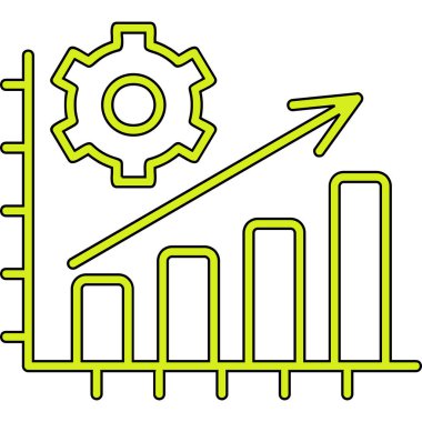  Üretim düzlüğü simgesi, vektör illüstrasyonu