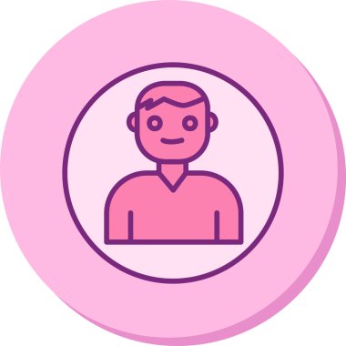 Kullanıcı Hesabı web simgesi basit illüstrasyon