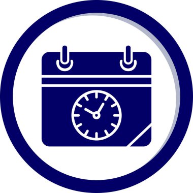 Zamanlama simgesi, vektör illüstrasyonu