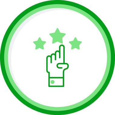 Saygınlık web simgesi, vektör illüstrasyonu