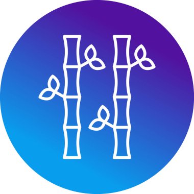 Bamboo icon, vector illustration simple design