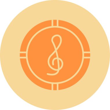 tiz nota anahtarı kutsal kişilerin resmi, vektör çizim 