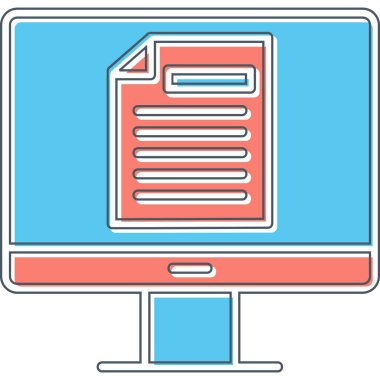 Çevrimiçi Test Ağı simgesi, vektör illüstrasyonu