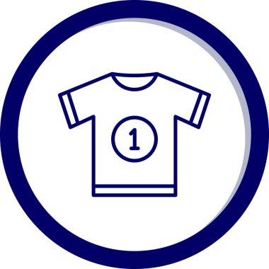 t-shirt simgesi, vektör illüstrasyonu 