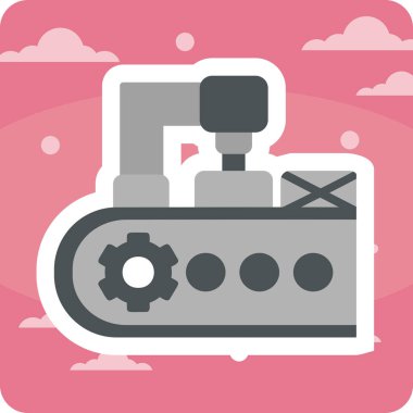 Modern taşıyıcı simgesinin vektör illüstrasyonu