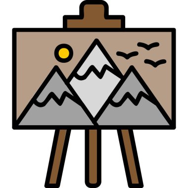 resim simgesi vektör illüstrasyonu