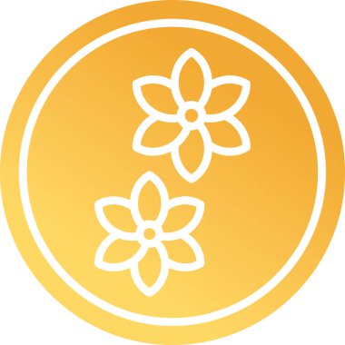 çiçek web simgesi, vektör illüstrasyonu, koku konsepti      